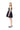 BLACK MINI DRESS WITH COLOUR FLOWER EMBELLISHED marques almeida