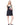 BLACK MINI DRESS WITH COLOUR FLOWER EMBELLISHED marques almeida