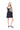 BLACK MINI DRESS WITH COLOUR FLOWER EMBELLISHED marques almeida