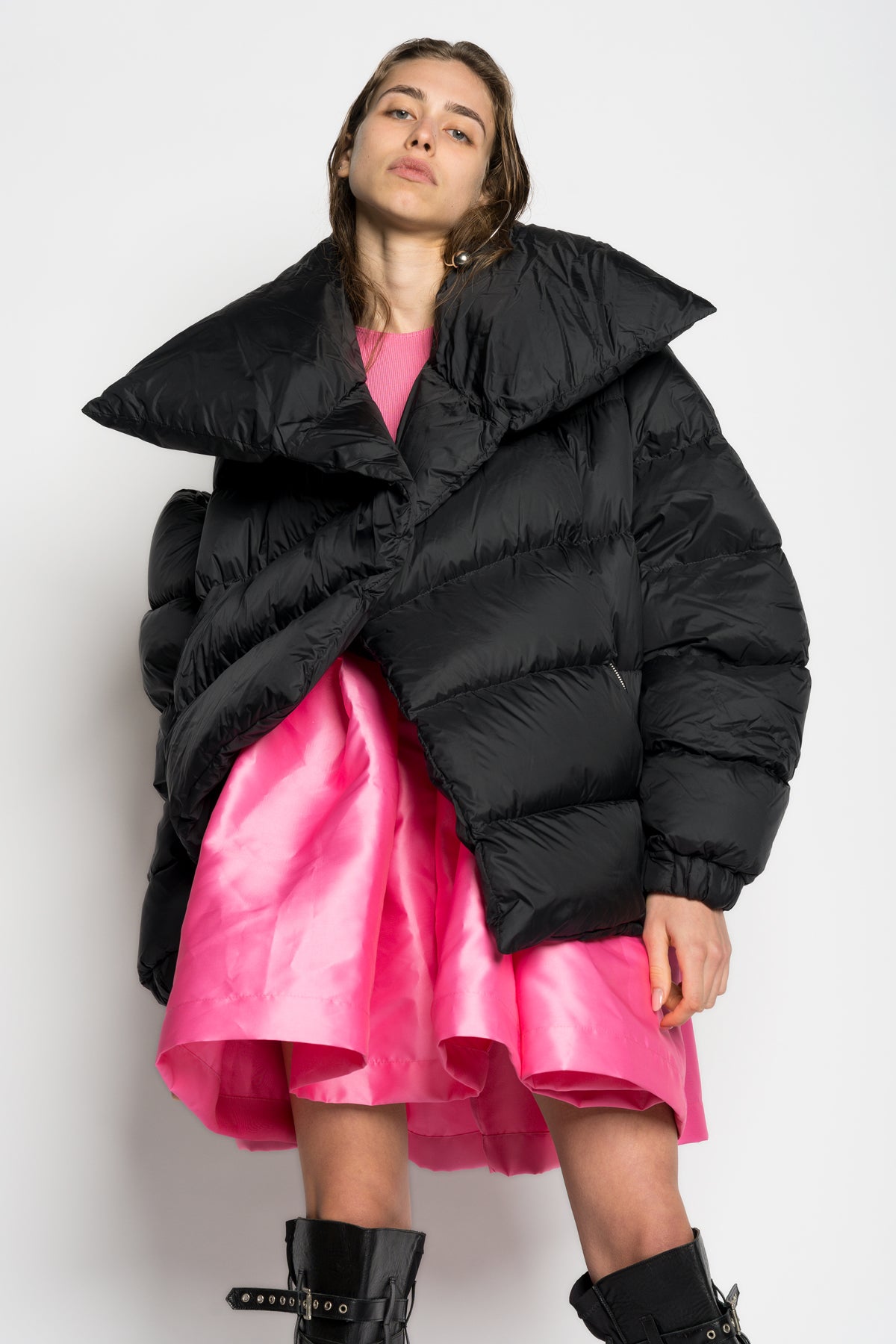 CLASSIC M'A PUFFA JACKET IN BLACK MARQUES ALMEIDA