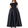 BLACK OFF SHOULDER PRINCESS DRESS marques almeida