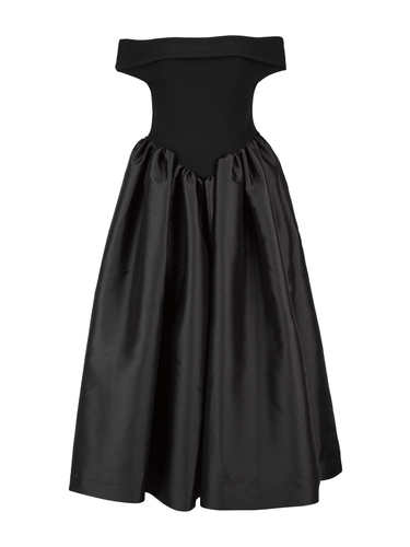 BLACK OFF SHOULDER PRINCESS DRESS marques almeida