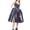 BLACK PRINTED MIKADO SLEEVELESS PUFF DRESS marques almeida