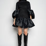 BLACK PUFF SLEEVE AND HEM DRESS marques almeida