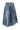 BLUE ACID WASH MIDI KILT SKIRT WITH BUCKLE FASTENING marques almeida