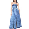 BLUE ACID WASH STRAPLESS CORSET MIDI DRESS marques almeida