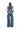 BLUE ACID WASH STRUCTURE SHOULDER CINCHED TOP marques almeida