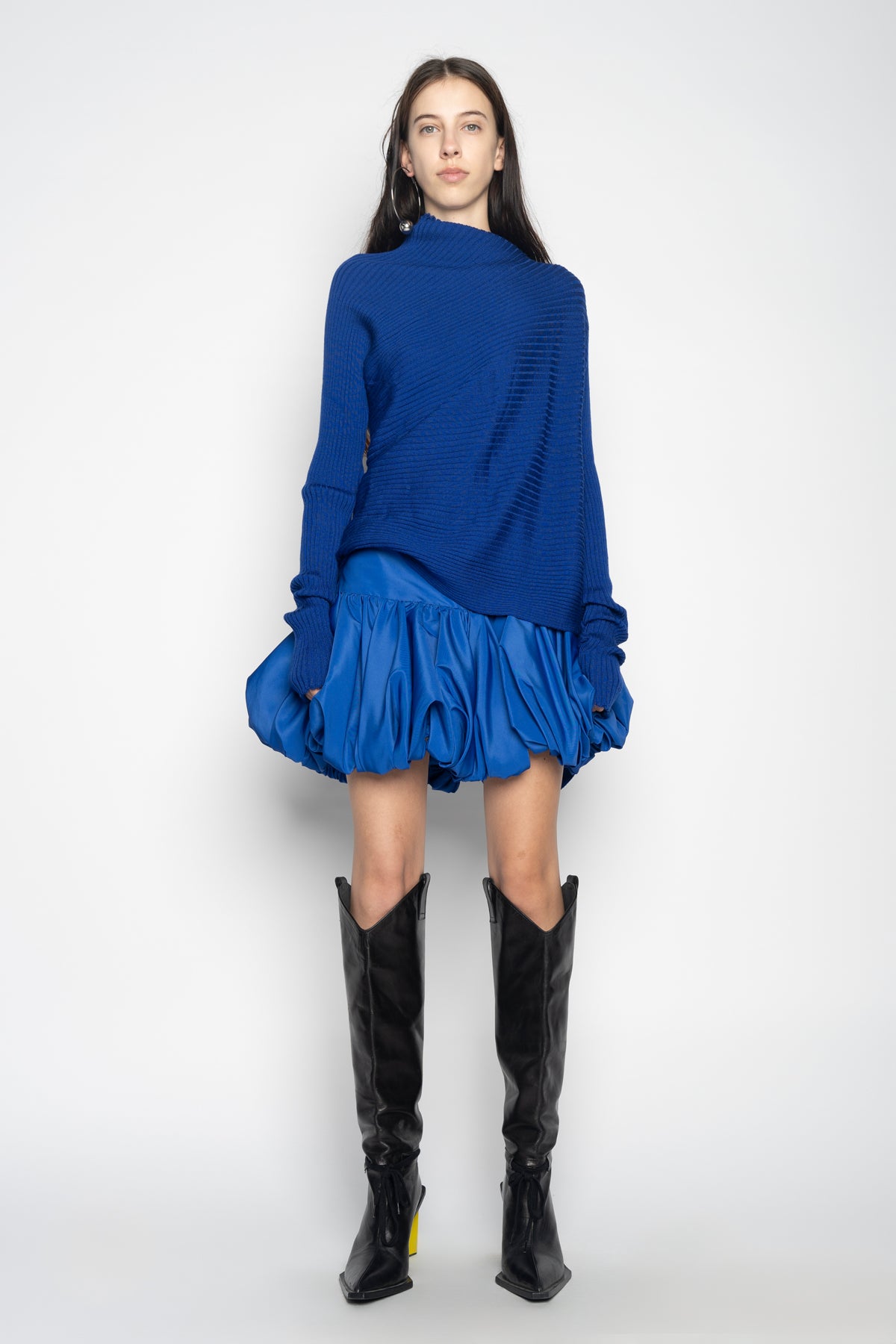 BLUE DRAPED JUMPER marques almeida