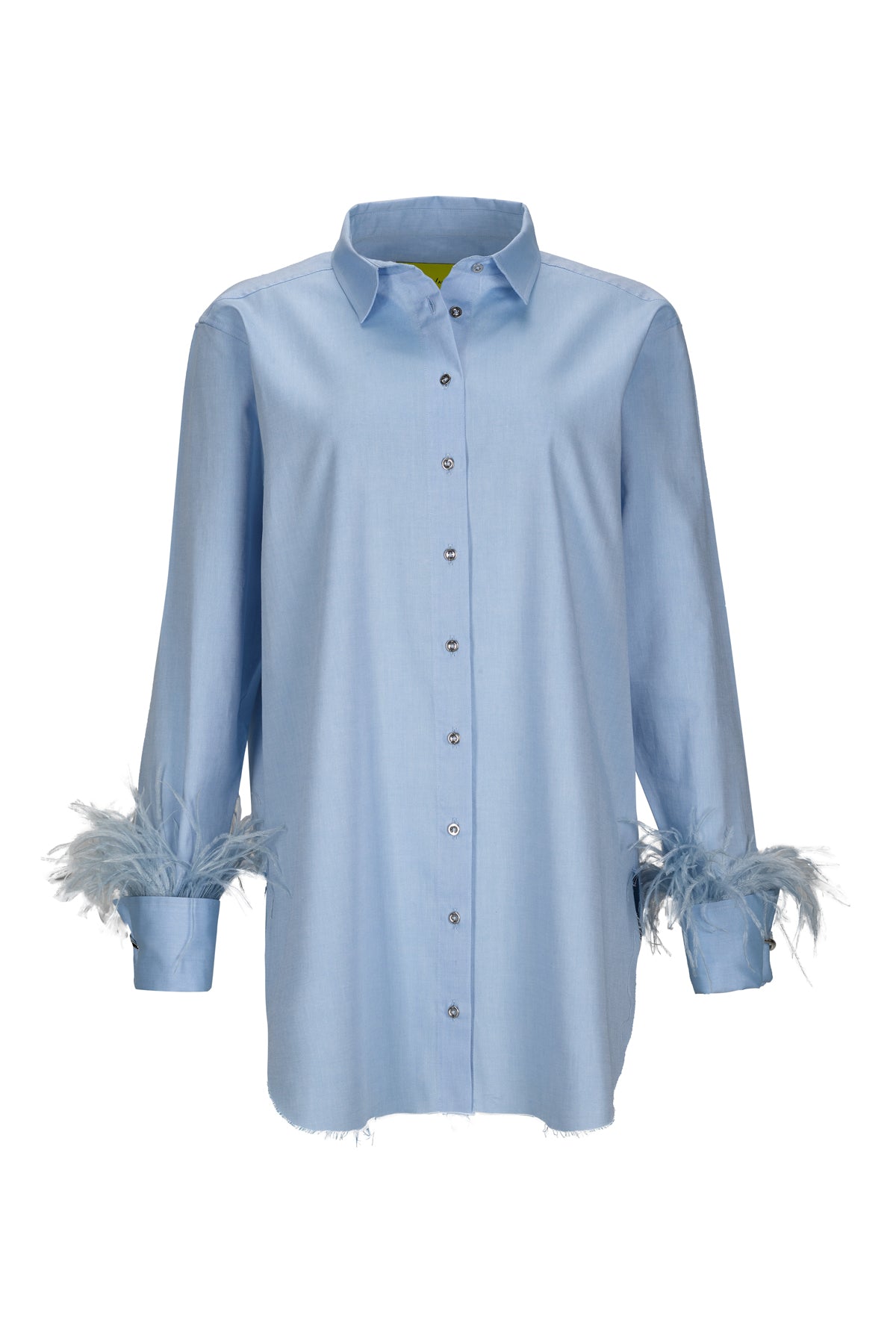 BLUE FEATHER CUFF SHIRT marques almeida