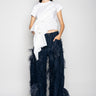 BOYFRIEND TROUSERS IN SHREDDED INDIGO DENIM MARQUES ALMEIDA