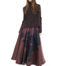 BROWN PRINTED MIDI SKIRT marques almeida
