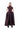 BURGUNDY CAP SLEEVE DRESS WITH LONG PUFF SKIRT marques almeida