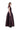 BURGUNDY CAP SLEEVE DRESS WITH LONG PUFF SKIRT marques almeida