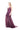 BURGUNDY DOUBLE LAYERED STRAPPY LONG DRESS marques almeida