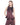 BURGUNDY OVERDYE DENIM IRREGULAR SEAMS TOP marques almeida