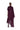 BURGUNDY SCARF DRAPE FLOWY MIDI DRESS marques almeida