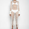 WHITE NET DRESS MARQUES ALMEIDA