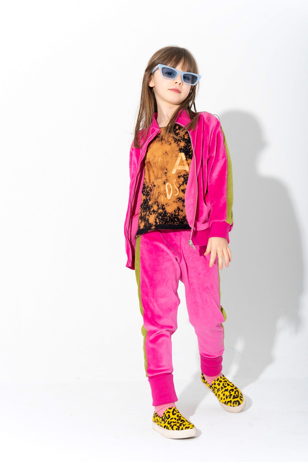 TRACKSUIT VELOUR TROUSERS WITH CONTRAST TAPE marques almeida