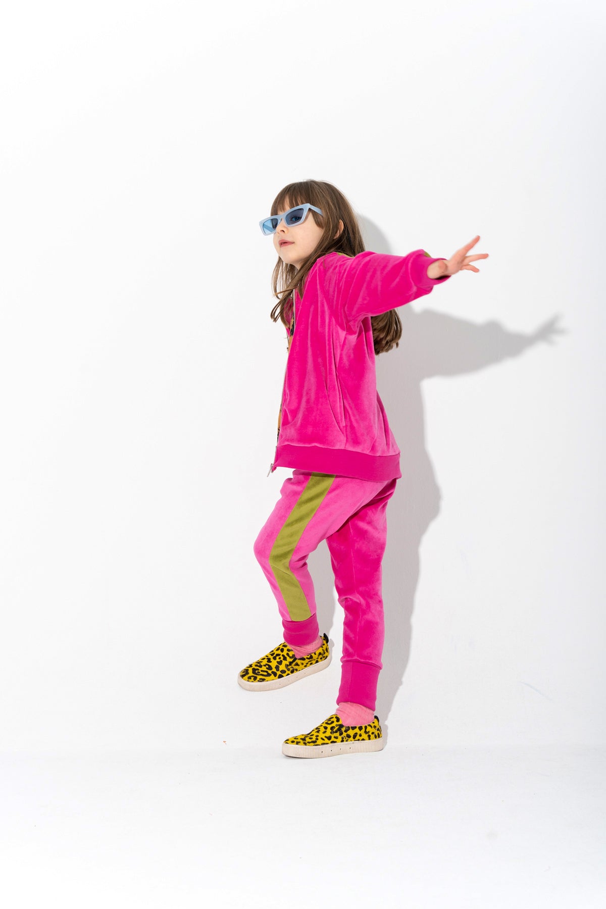 TRACKSUIT VELOUR TROUSERS WITH CONTRAST TAPE marques almeida