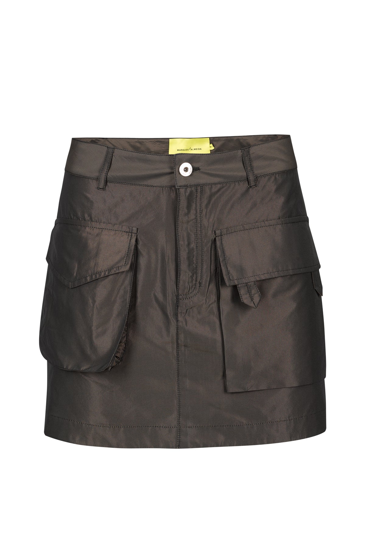 DARK BROWN MULTIPOCKET MINI SKIRT marques almeida