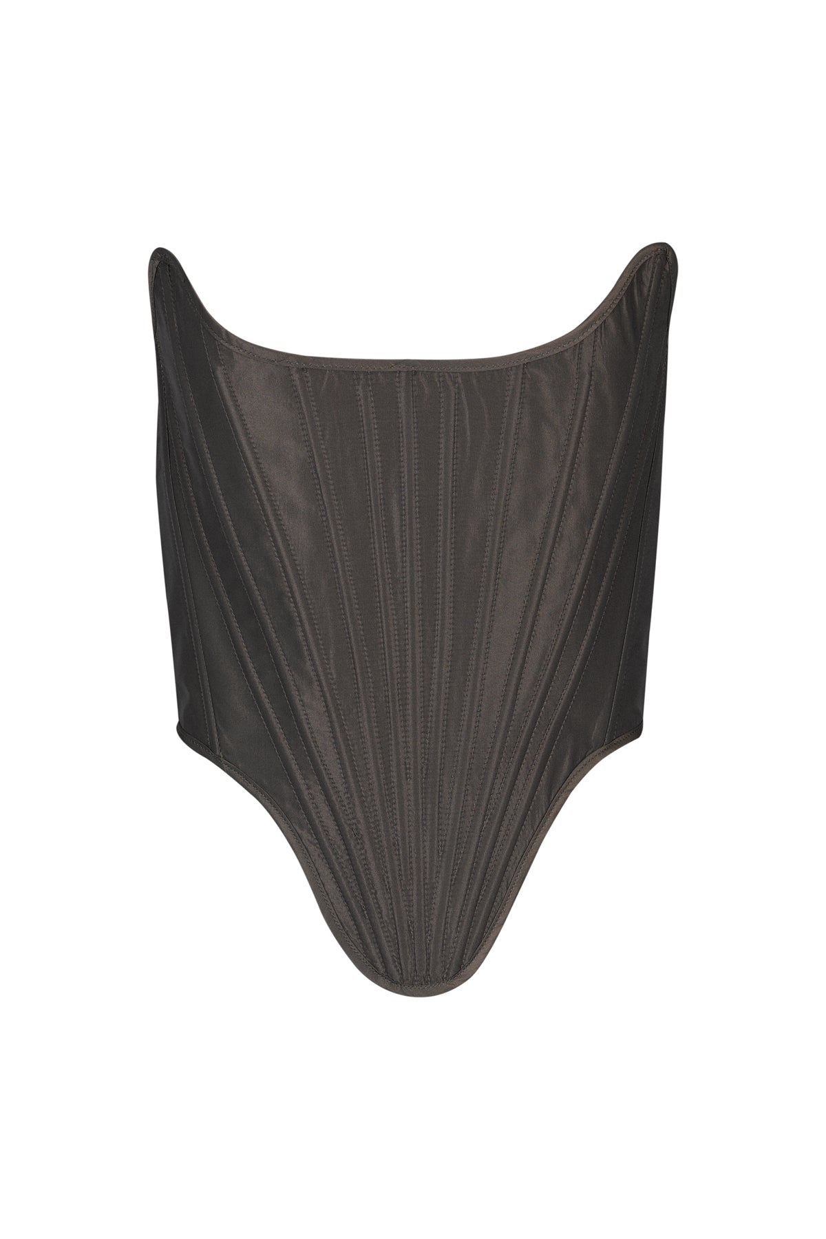 DARK BROWN SHAPED CORSET marques almeida