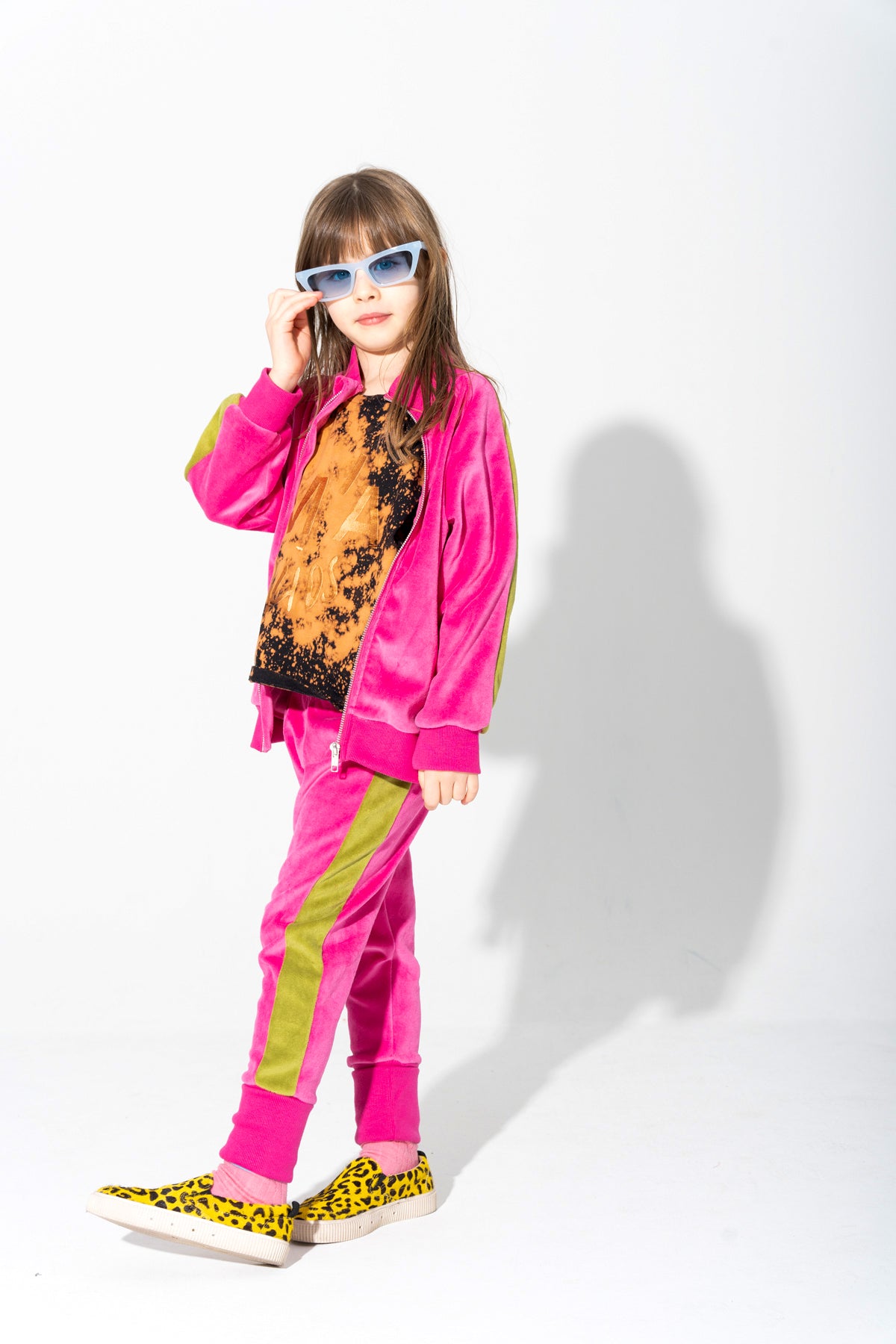 TRACKSUIT VELOUR TROUSERS WITH CONTRAST TAPE marques almeida
