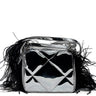 SILVER WALLET BAG WITH FEATHER STRAP marques almeida