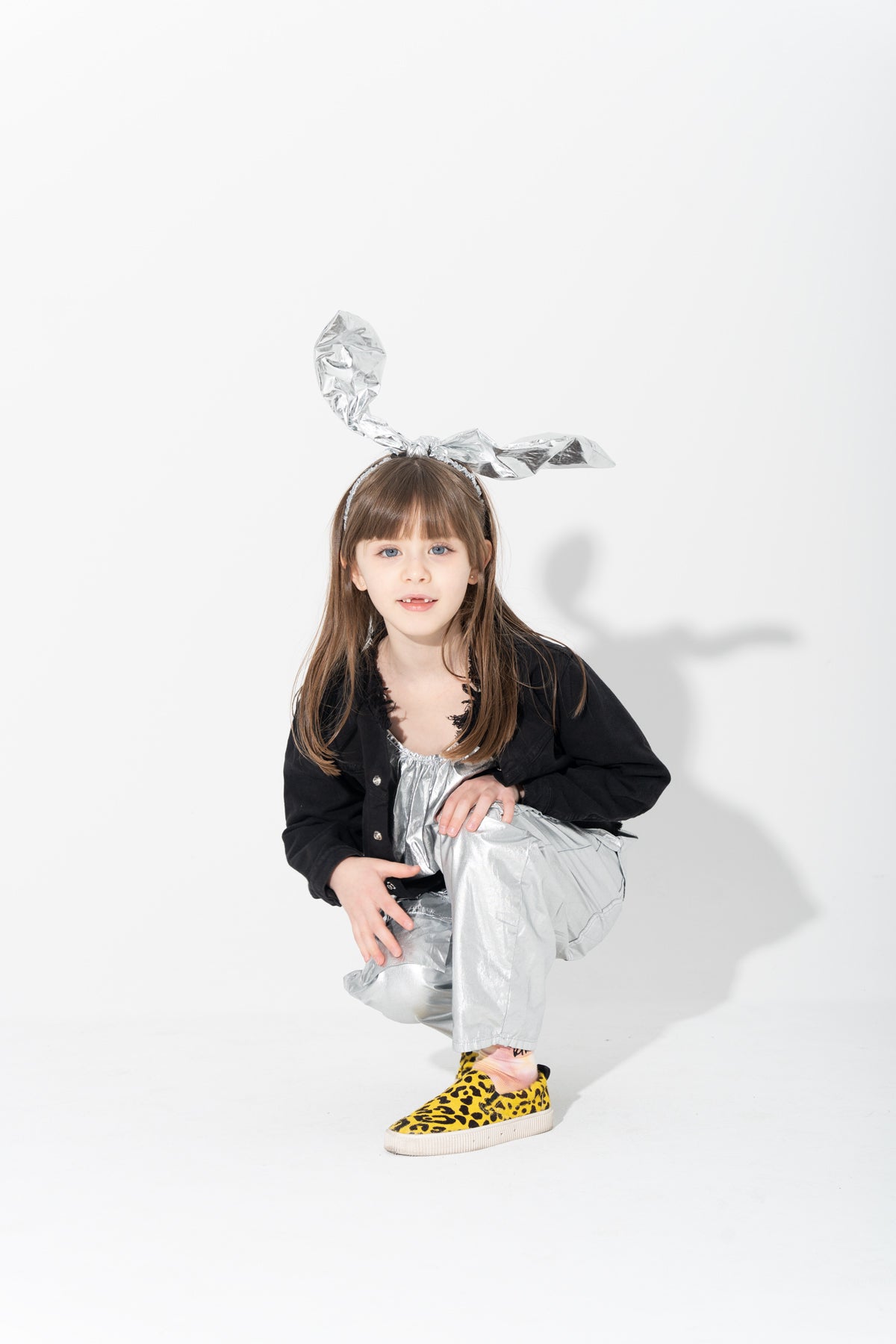 FOIL CARGO TROUSERS  makids