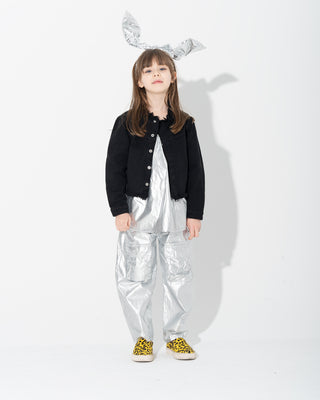 FOIL CARGO TROUSERS  makids