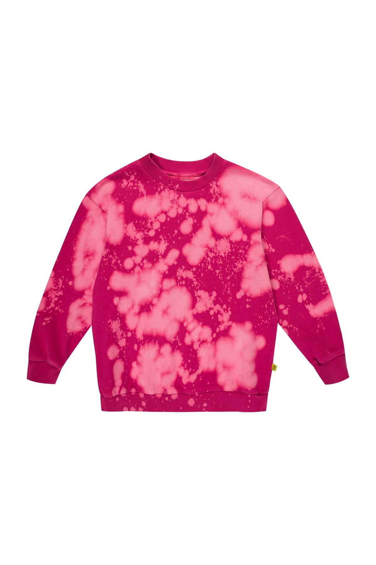 SPLATERED FLEECE CREW NECK makids