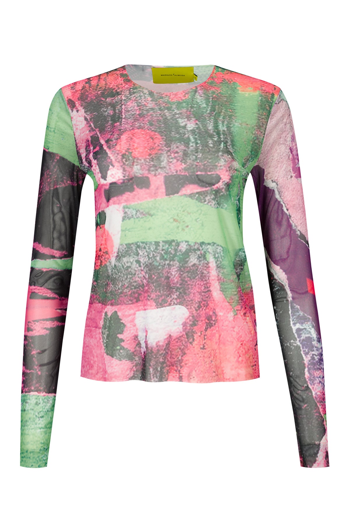 GRAFFITI PRINT MESH TOP marques almeida