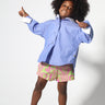 GREEN AND PINK SWIMWEAR LOOSE SHORTS makids