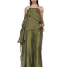 GREEN DOUBLE LAYERED BOYFRIEND TROUSERS marques almeida