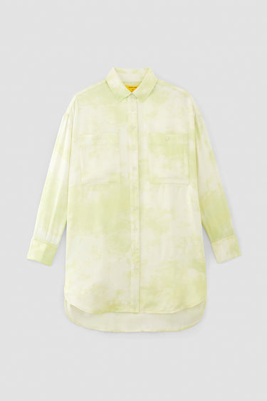 the everlane x marques' almeida satin tie-dye dress Everlane and Marques'Almeida Deliver This Season's Best (and Most Unexpected) Collaboration