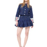 INDIGO DENIM FLOUNCE MINI SKIRT marques almeida