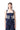INDIGO EMBELLISHED SQUARE NECK CORSET TOP MARQUES ALMEIDA