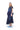 INDIGO FLOWER MOTIF DENIM MIDI FLOUNCE SKIRT marques almeida
