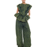 KHAKI OVERDYE DENIM BOYFRIEND TROUSERS marques almeida