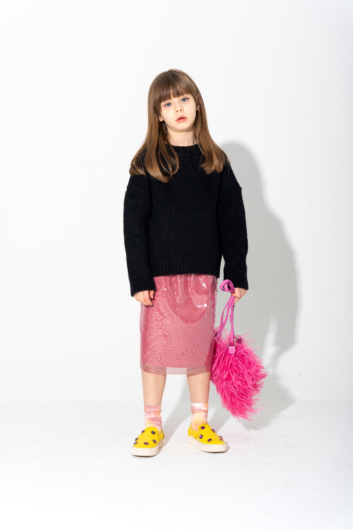 PINK SEQUIN SKIRT ma kids