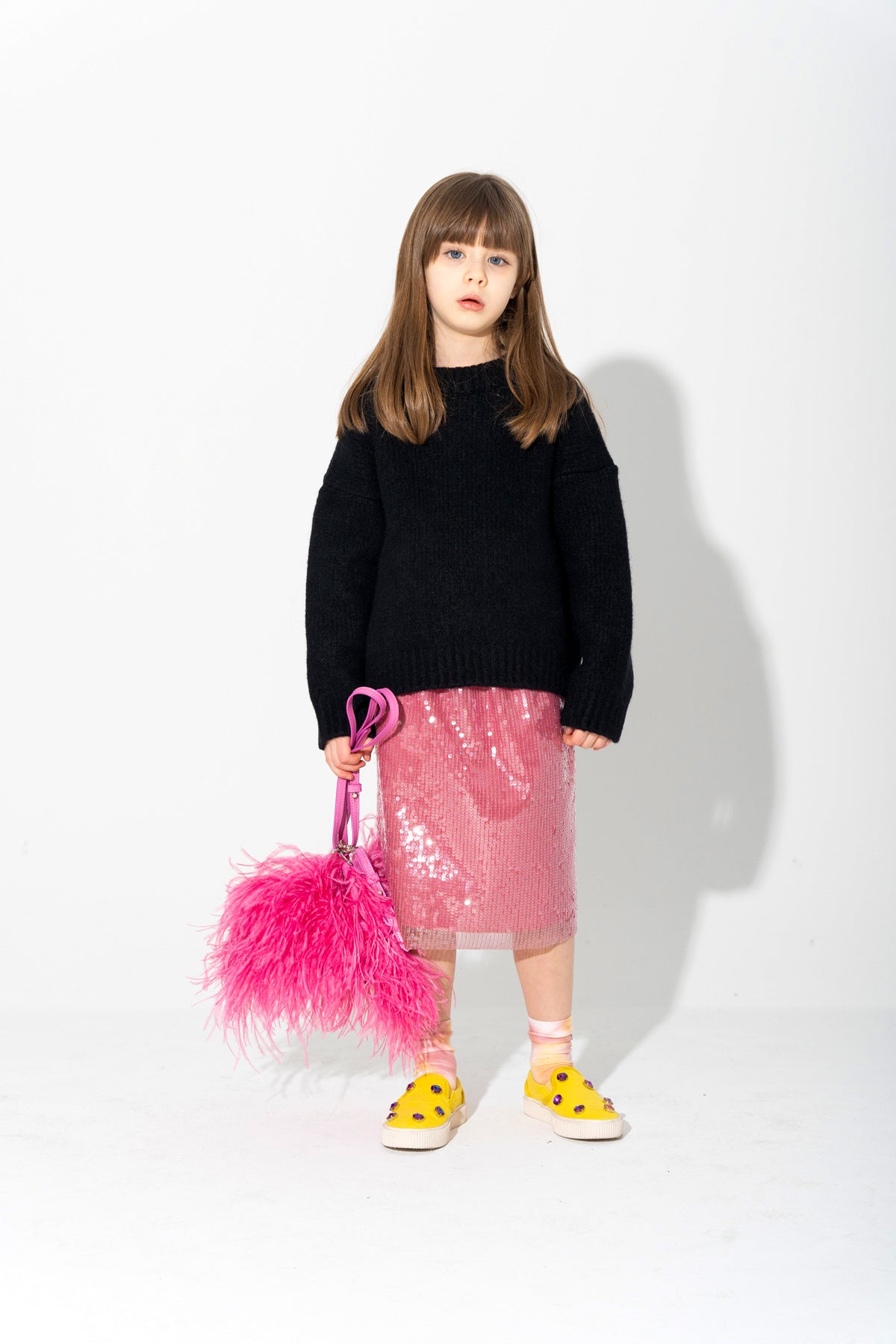 PINK SEQUIN SKIRT ma kids