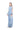 LIGHT BLUE BLEACHED ROUND NECK PEPLUM TOP marques almeida