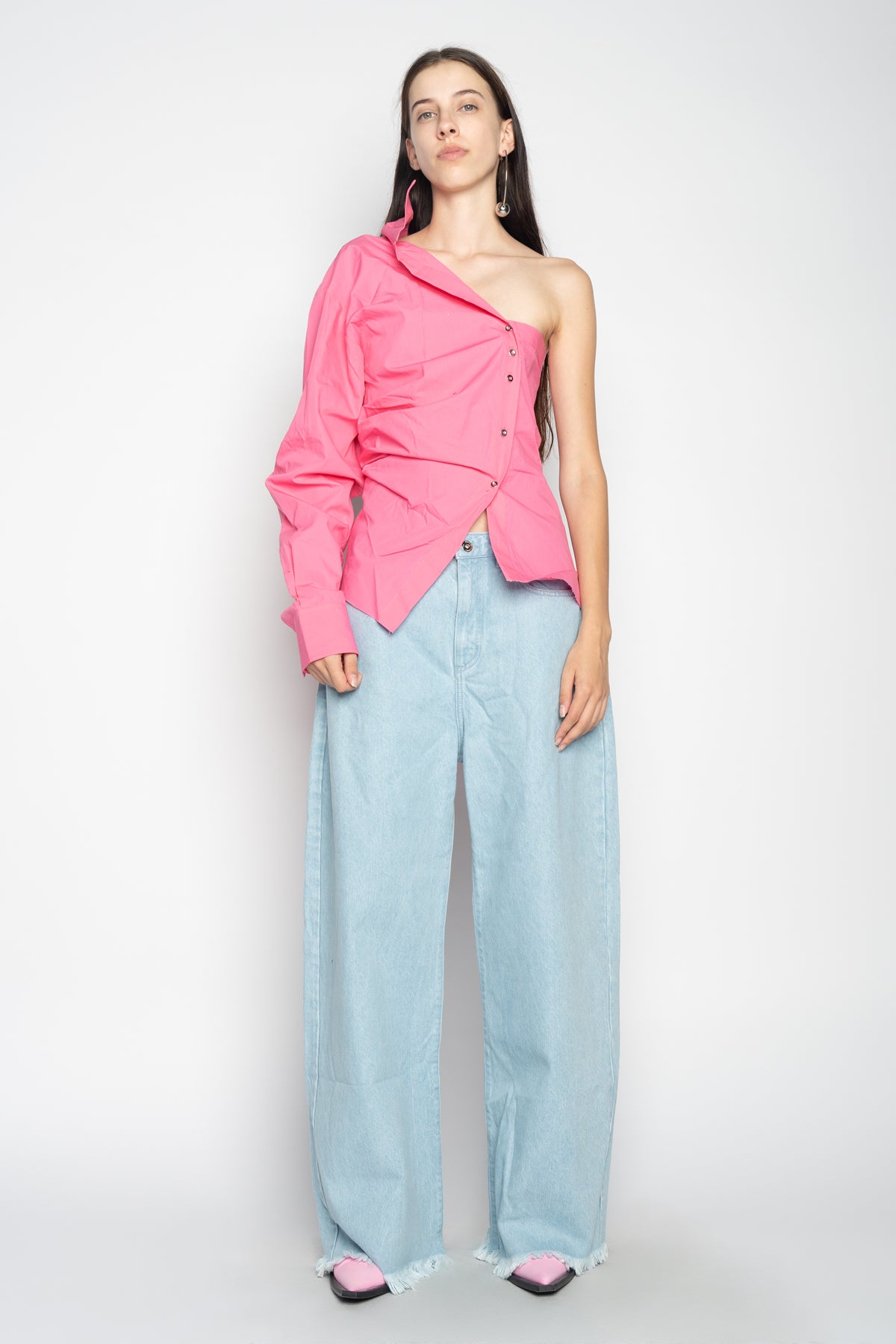 LIGHT BLUE BOYFRIEND TROUSERS marques almeida