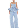LIGHT BLUE DENIM BOYFRIEND TROUSERS marques almeida