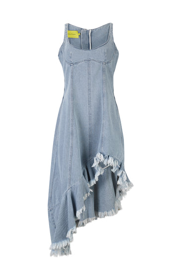 marques almeida frayed denim dress Marques Almeida frayed Denim Dress
