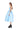 LIGHT BLUE MIDI DRESS WITH TANK TOP SCOOPED marques almeida