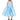 LIGHT BLUE MIDI DRESS WITH TANK TOP SCOOPED marques almeida