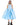 LIGHT BLUE MIDI DRESS WITH TANK TOP SCOOPED marques almeida