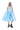 LIGHT BLUE MIDI DRESS WITH TANK TOP SCOOPED marques almeida