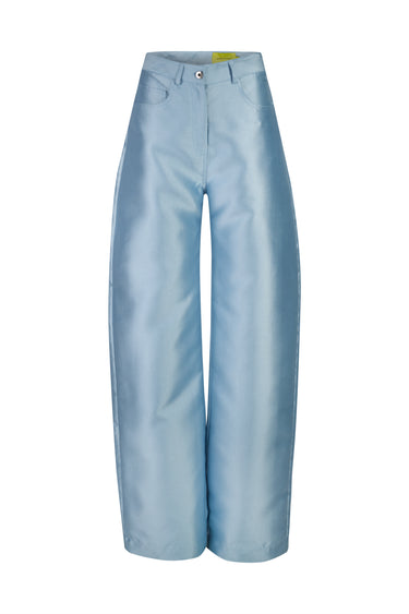 LIGHT BLUE MIKADO BOYFRIEND TROUSERS MARQUES ALMEIDA