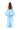 LIGHT BLUE MIKADO STRAPLESS PLEATED PUFF TOP marques almeida